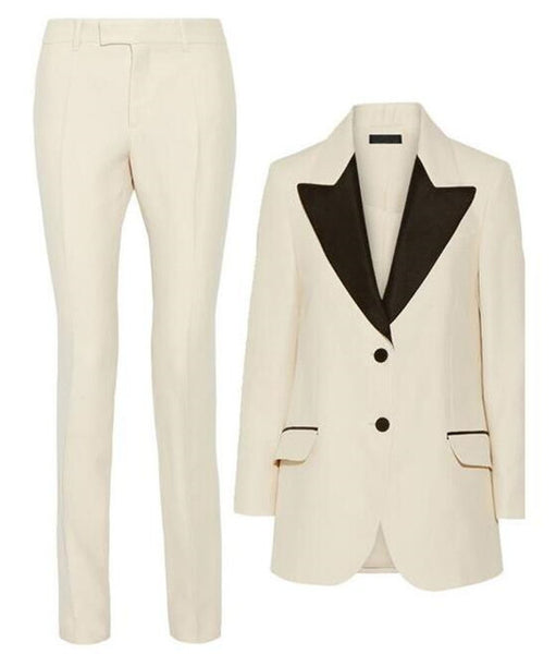 Lucky Pink Lady Women Suit Set 2020 Spring and Autumn Slim Professional 2 Piece Set Suit Women's Pantsuit Customi Made
