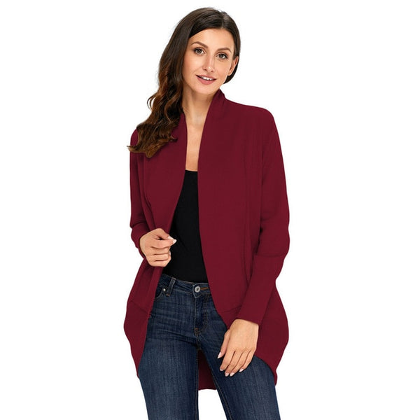 Daily suit  OWLPRINCESS Autumn New Style Solid Color Long Sleeve Comfortable Casual Cardigan Knitted Sweater Coat