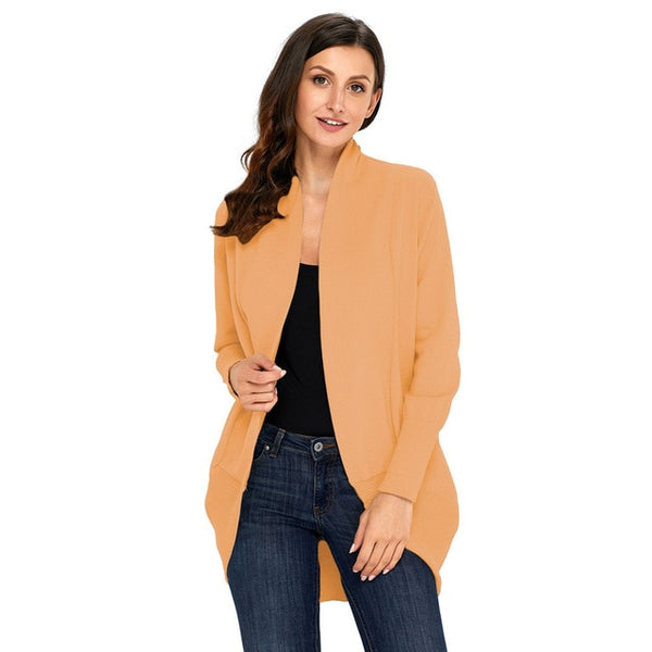 Daily suit  OWLPRINCESS Autumn New Style Solid Color Long Sleeve Comfortable Casual Cardigan Knitted Sweater Coat